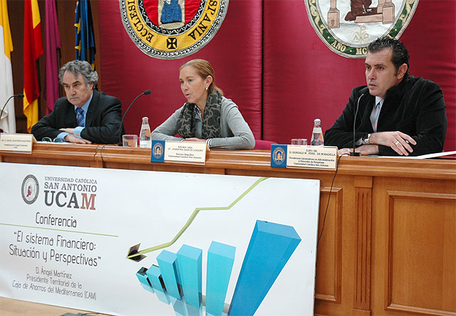 Conferencia del presidente Territorial de la CAM, Ángel Martínez, en la UCAM - 1, Foto 1