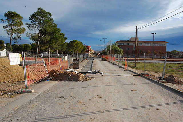 La construcción de la red de colectores de aguas pluviales de Las Torres, con paso firme - 1, Foto 1