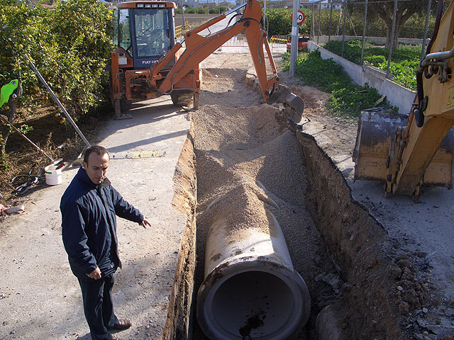La Consejería de Agricultura y Agua arranca con una inversión de 231.574 euros, la primera fase del proyecto de evacuación de pluviales de la zona sur de Santomera - 1, Foto 1