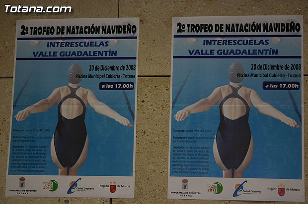 Totana acoge el prximo 20 de diciembre el “II Trofeo de Natacin de Navidad Interescuelas Valle del Guadalentn” - 1