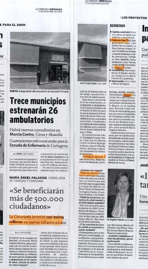 La concejal de Sanidad pregunta a la edil socialista Lola Cano qué mentiras va a efectuar ahora sobre la construcción del nuevo Centro de Salud “Totana Sur”, una vez anunciado por la Comunidad Autónoma, Foto 1