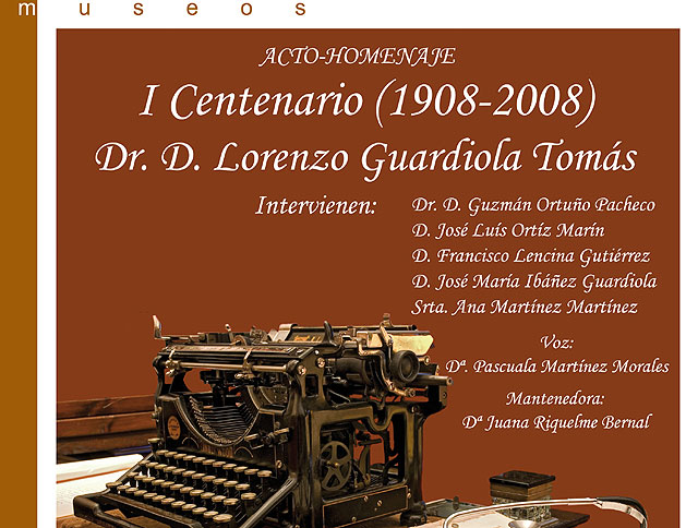 El Museo de Etnografía acoge un acto homenaje del I centenario de nacimiento de Don Lorenzo Guardiola - 1, Foto 1