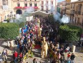 Los Reyes Magos de Oriente visitaron el Ayuntamiento de Lorca y la Plaza de España