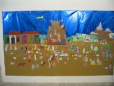 El Museo Salzillo expone un mural realizado por los niños participantes en los talleres de Navidad
