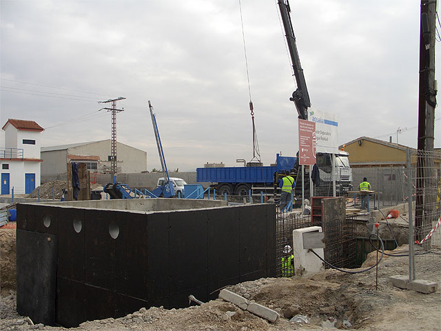 El proyecto de adecuación del depósito de la Estación Depuradora de Aguas Residuales -EDAR Sur- para tanque de tormentas almacenará hasta 230.000 litros de aguas pluviales en Santomera - 1, Foto 1