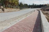 La pedana de Los Palacios de Lorqu ya tiene sus nuevas aceras