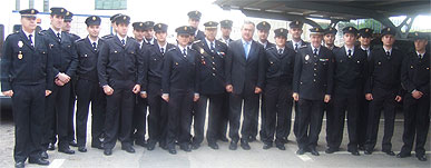 El delegado del Gobierno presenta 20 nuevos agentes en prácticas del Cuerpo Nacional de Policía en Cartagena
