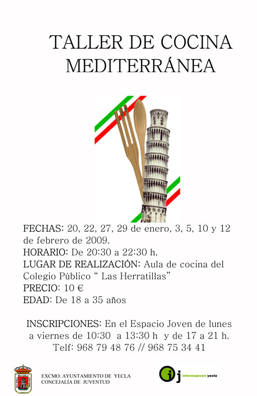 Último día para apuntarse al Taller de Cocina Mediterránea - 1, Foto 1