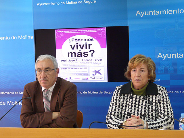 La Fundación de Estudios Médicos de Molina de Segura presenta una conferencia de divulgación científica sobre ¿Podemos vivir más?, a cargo del Profesor José Antonio Lozano Teruel - 1, Foto 1