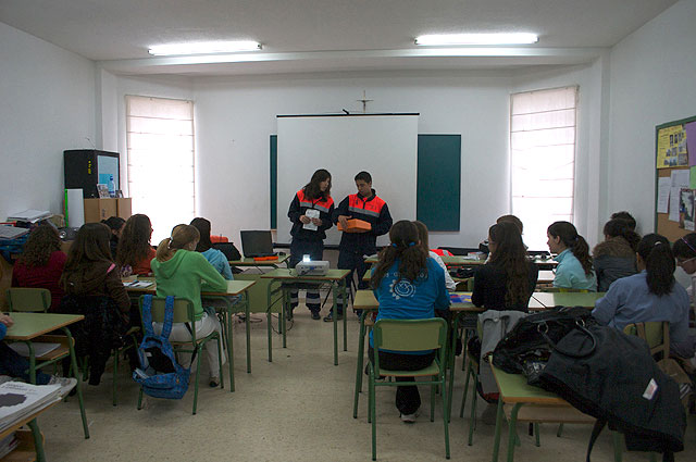 Protección Civil de San Javier visita los institutos en su programa de charlas divulgativas - 1, Foto 1