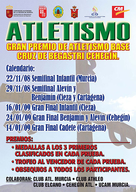 Cehegín se prepara para recibir a más de 300 atletas en el I Premio de Atletismo Base - 1, Foto 1