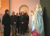 Valcrcel visita en Alhama la exposicin ‘Consuelo de los Afligidos’, con imgenes religiosas de escultores murcianos