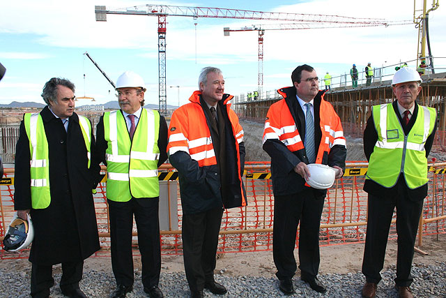 Valcárcel destaca el buen ritmo de las obras del Aeropuerto Internacional de la Región de Murcia - 1, Foto 1