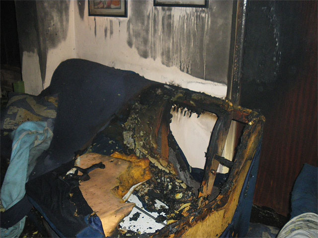 Bomberos y Policía Local intervienen en un incendio en el Barrio Peral - 2, Foto 2