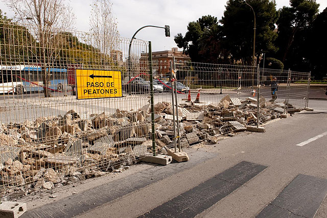 Las obras de ampliación del parking de Plaza de España originan cambios en el tráfico en la zona - 2, Foto 2