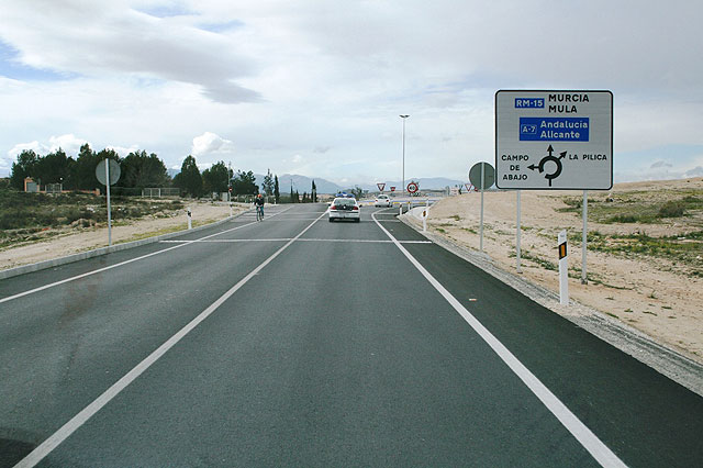 El consejero de Obras Públicas inaugura la nueva carretera que conecta Las Torres de Cotillas con la autovía del Noroeste - 2, Foto 2