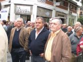 Ms de 300 agricultores y vecinos de Totana acudieron a la concentracin en contra de la reforma del Estatuto de Castilla La Mancha