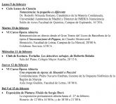 Actividades culturales de la Universidad de Murcia del 9 al 12 de febrero