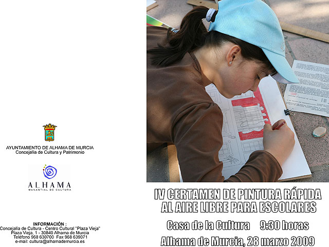 Se presenta el “V Certamen de Pintura Rpida al Aire Libre Para Escolares”, Foto 1