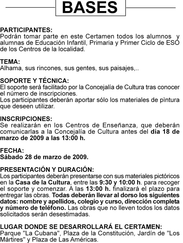 Se presenta el “V Certamen de Pintura Rpida al Aire Libre Para Escolares”, Foto 2