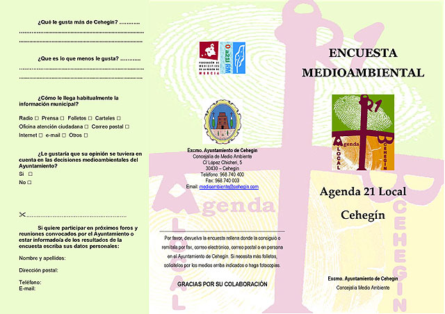 La Agenda 21 Local testará la opinión de los cehegineros - 1, Foto 1
