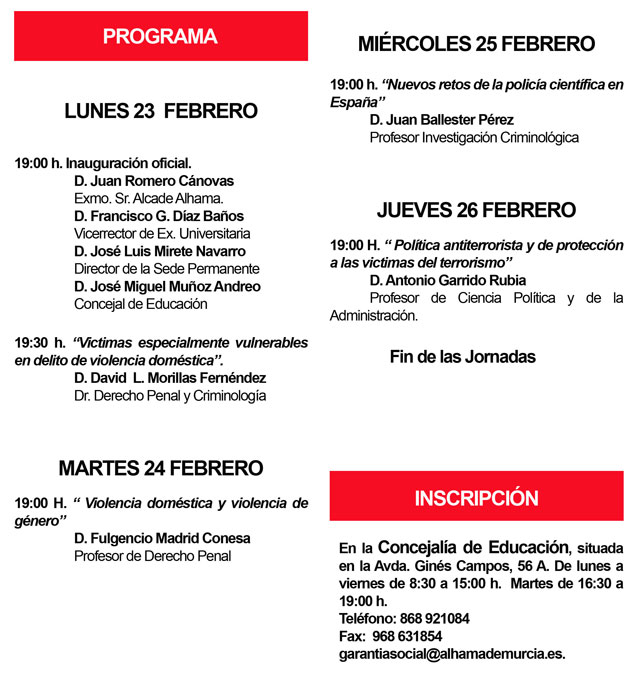 La Universidad de Murcia organiza en Alhama unas jornadas sobre criminología - 2, Foto 2