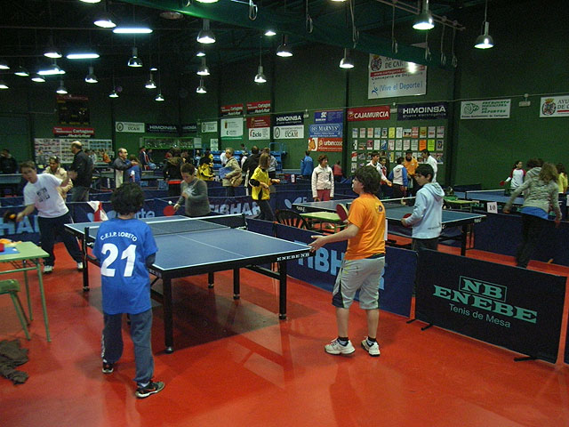 El Colegio Tierno Galvn de Totana se proclama Campen Regional Alevin de Tenis de Mesa - 1