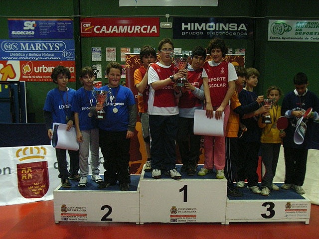 El Colegio Tierno Galvn de Totana se proclama Campen Regional Alevin de Tenis de Mesa - 7