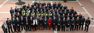 72 nuevos mandos de Policía Local de 17 municipios reciben sus diplomas acreditativos