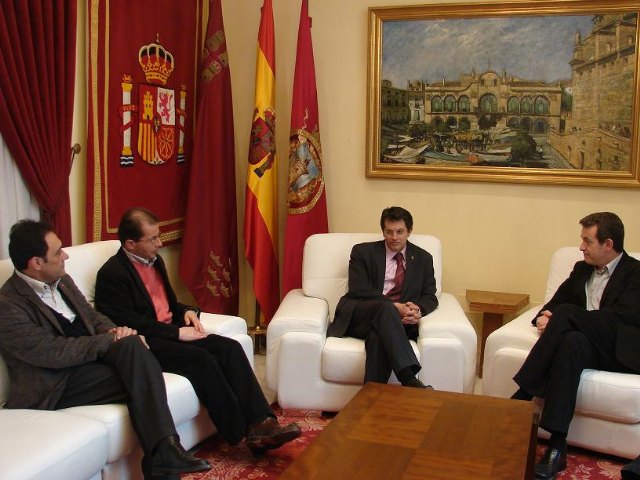 El Alcalde de Lorca recibe a Daniel Bueno y Enrique González, secretarios generales de CCOO en la Región y en Lorca respectivamente - 1, Foto 1