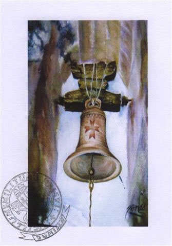 La acuarela La campana del Temple ilustra la portada del programa anual de la VI Cruzada Cultural Templaria - 1, Foto 1