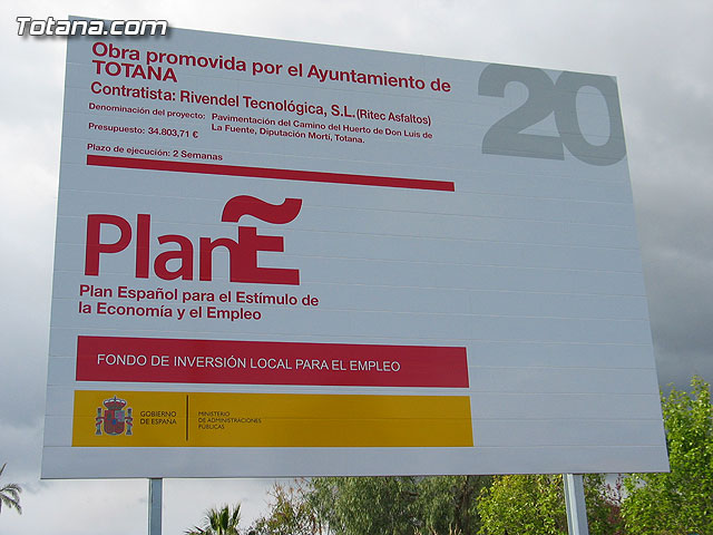 Comienzan las obras de los cuatro primeros caminos financiados por el Fondo Estatal de Inversin Local - 1