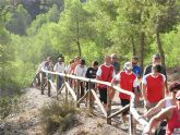 La primera ruta del Programa “Lorca a Pie 2009”, cont con la participacin de 90 senderistas