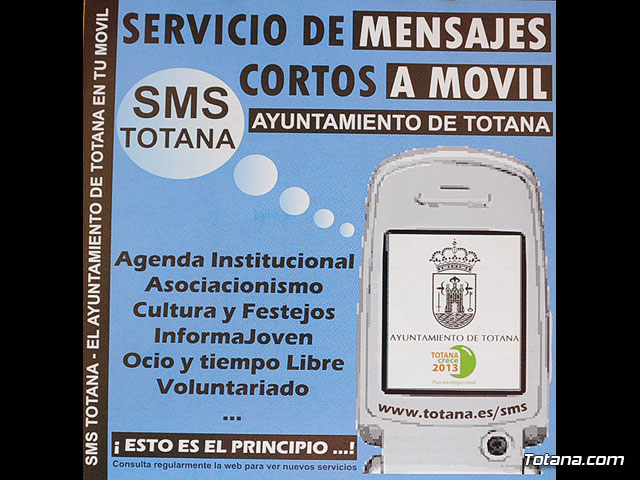 El Ayuntamiento pone en marcha el servicio de información ciudadana mediante el envío gratuito de mensajes cortos a móviles, Foto 1