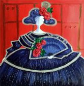La Concejala de Cultura  expone en la primera planta del centro cultural Ramn Alonso Luzzy la muestra pictrica Meninas, de Concha Hernndez Belando