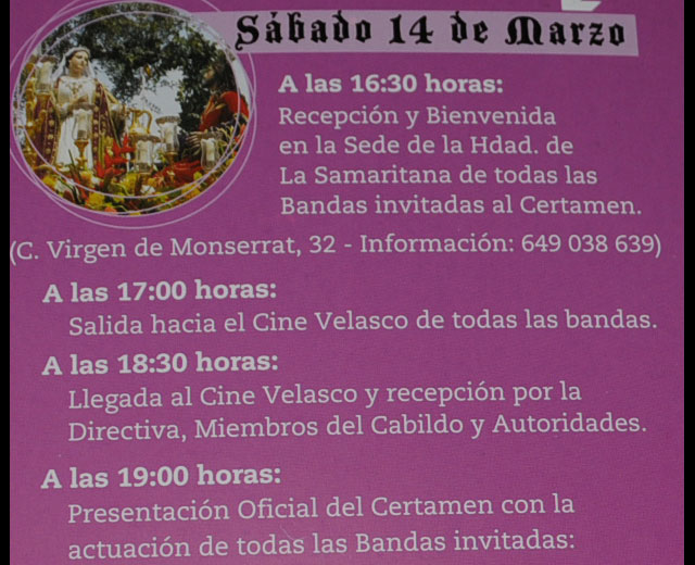 Totana acogerá el III Certamen Nacional de Bandas de Cornetas y Tambores Ciudad de Totana, Foto 1