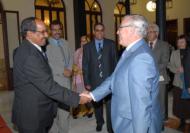 El presidente de la República Saharaui visita la Universidad de Murcia - 1, Foto 1
