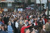 Cientos de miles de personas se manifestaron hoy por el centro de Murcia en defensa del trasvase