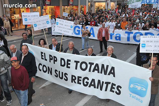 The PP requires the Government Totana's Office to "listen to the popular sentiment of the majority of the society of Murcia and irrigators", Foto 1