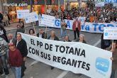 El PP de Totana exige al Gobierno de la Nacin que 'escuche el sentir popular mayoritario de la sociedad murciana y los regantes'