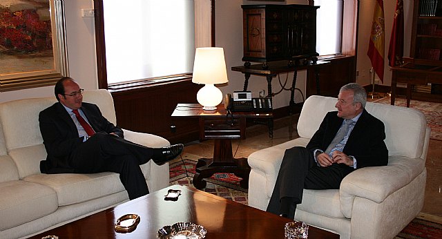 El Alcalde presenta al Presidente Valcárcel el proyecto de Puerto Lumbreras Municipio Escuela en Hostelería - 1, Foto 1