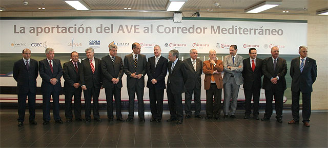 Valcárcel y Camps reclaman para Murcia y Valencia un AVE igual que para el resto de España - 1, Foto 1
