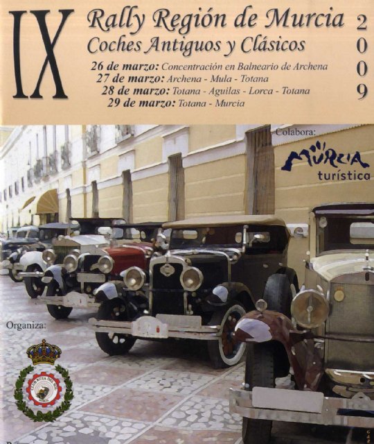 El programa de la Primavera Cultural continúa con el “ IX rally región de Murcia de coches antiguos y clásicos”, Foto 1
