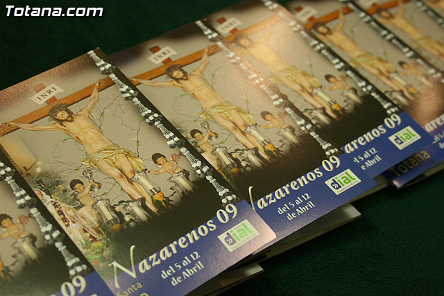 Se presenta la agenda gratuita de Semana Santa “Ser Nazarenos Totana 2009” - 1
