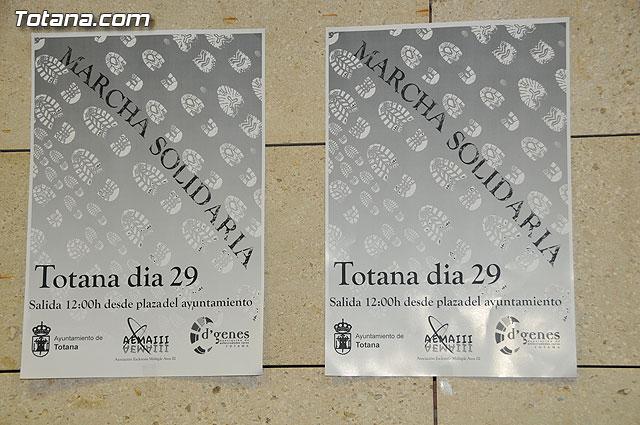 La “I Marcha Solidaria” se celebrar este domingo 29 de marzo a las doce del medioda desde la Plaza de la Constitucin - 1