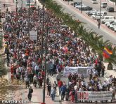 Multitudinaria manifestación en Alhama de los trabajadores de ElPozo Alimentación 'en defensa de sus derechos y contra los despidos'