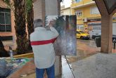 Pese a la lluvia ms de 70 participantes se echan a la calle para participar en el V Certamen de Pintura al aire libre