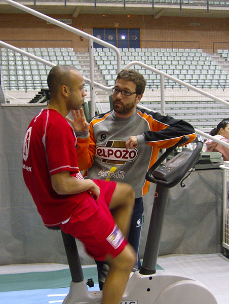 Ciço,de ElPozo Murcia, se lesiona en el partido amistoso ante Futsal Cartagena - 2, Foto 2