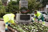 Los jardines de Cartagena se llenan de color para la Semana Santa