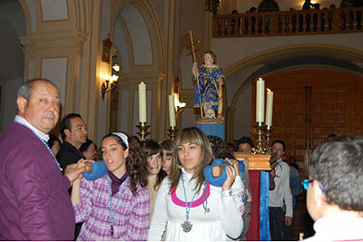 La Cofradía de San Juan de Lorquí bendijo un trono para su imagen titular - 1, Foto 1